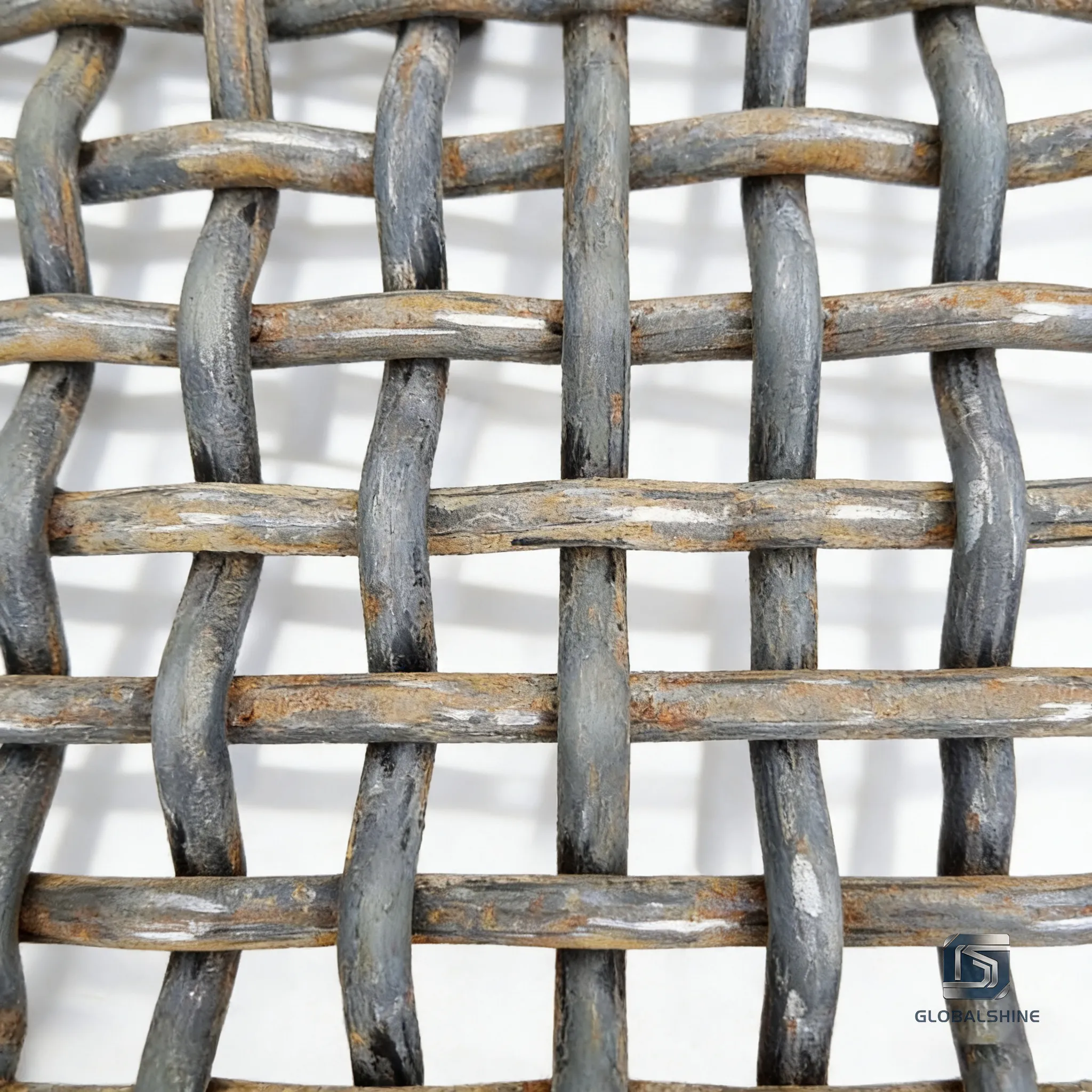 Heavy-duty crimped wire mesh