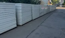 Industrial metal products securely packed on export wooden pallets