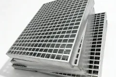 Heavy duty steel bar grating for high load traffic area