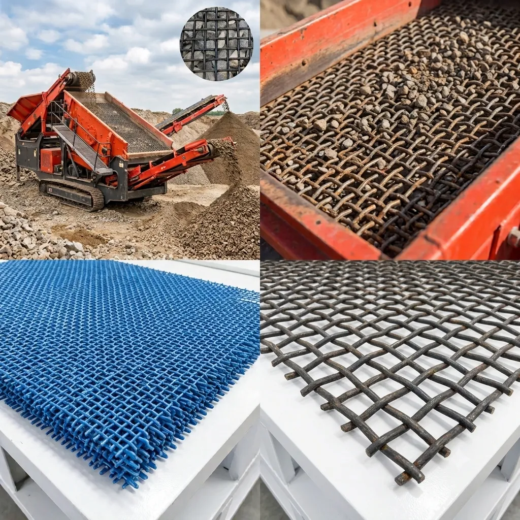 Mining mesh screening media export